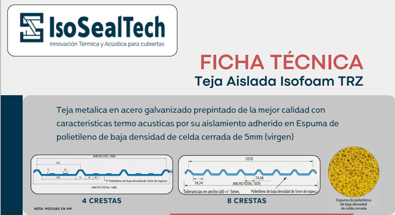 Adelanto Ficha Técnica Trapezoidal IsoFoam TRZ